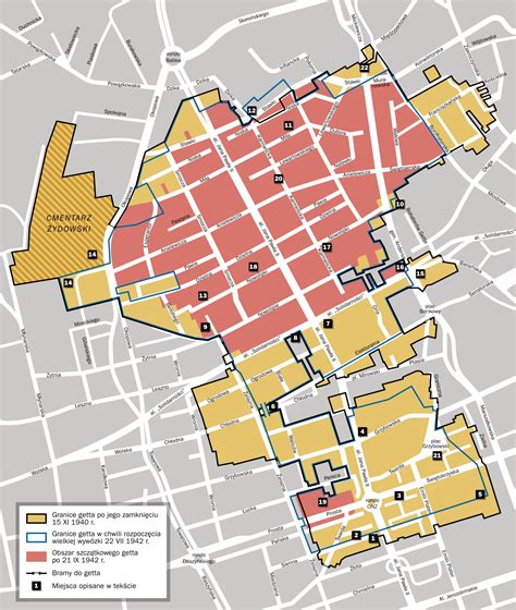 Map of the Warsaw Ghetto (1940-1943) - Where 75 years ago the Warsaw Ghetto Uprising started ...