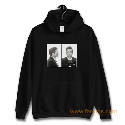 Johnny Cash Mugshot Hoodie | Ferolos