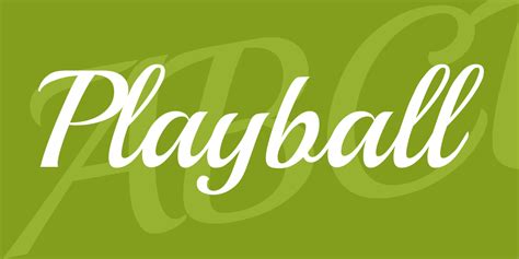 Playball Font - Download Fonts