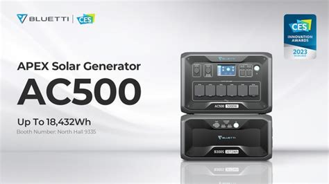 BLUETTI AC500 Solar Generator Wins CES 2023 Innovation Awards, Business ...