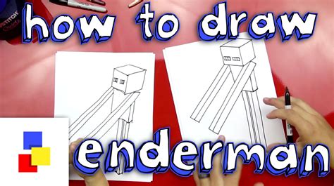 How To Draw Enderman - Art For Kids Hub - | Minecraft drawings, Art for kids hub, Art for kids