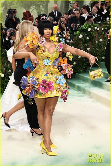 Nicki Minaj Brings High Fashion Marni Florals to Met Gala 2024: Photo ...