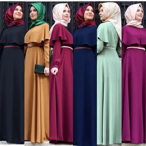 2018 Muslim Abaya Dress Women Fashion Islamic Arabic Long Hijab Dress ...