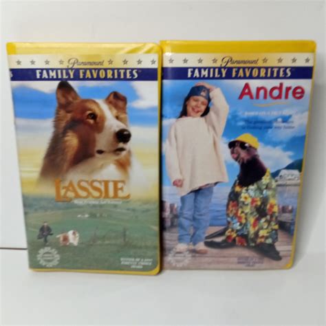 Lot of 2 Paramount Family Favorites VHS- Andre& Lassie 97361537733 | eBay