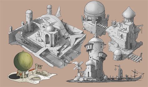 ArtStation - Stylized Architecture - Fantasy Harbors, Sebastian Luca ...