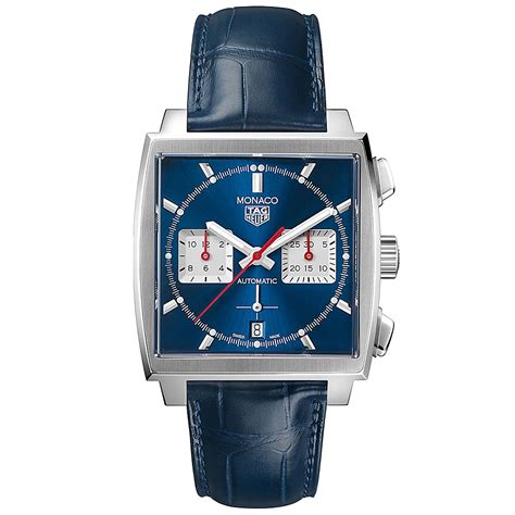 Tag Heuer Monaco Calibre Heuer 02 Blue Dial Blue Alligator Band | New ...