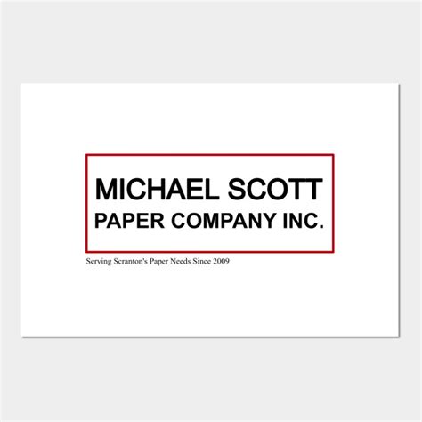 Michael Scott Paper Company - The Office - Posters and Art Prints | TeePublic