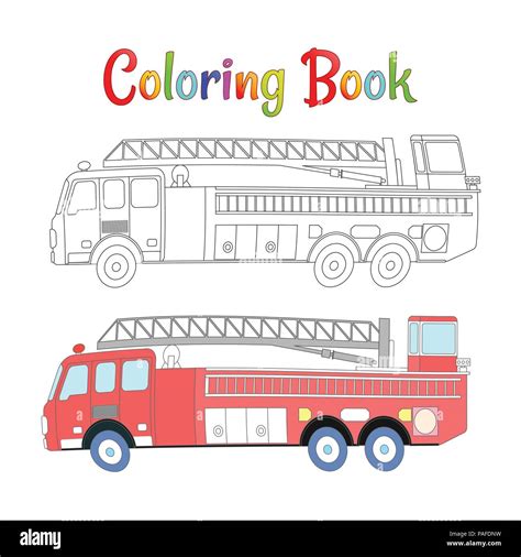 Cars Fire Truck Coloring Pages