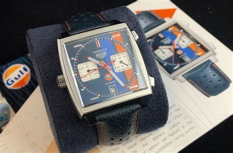 Tag Heuer Monaco Gulf Racing 50th Steve McQueen Special Edition | Lido ...