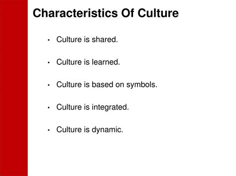 PPT - Characteristics of Culture PowerPoint Presentation, free download ...