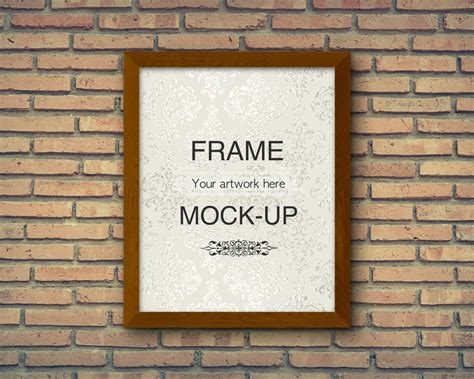 Rectangular frame mockup poster mockup 4:5 aspect ratio | Etsy