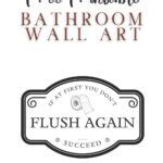 32 Vintage Bathroom Wall Art Free Printable Signs