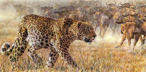 Stella Mays | Wildlife paintings, Animal paintings, Big cats art