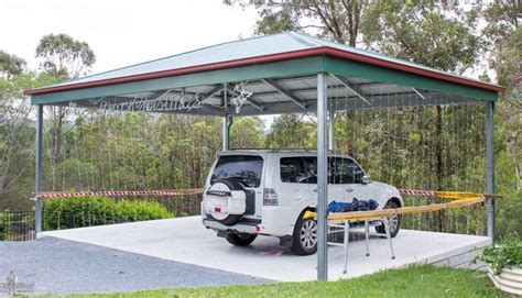 Hip Roof Carport - DIY Kits for sale. Genuine Colorbond