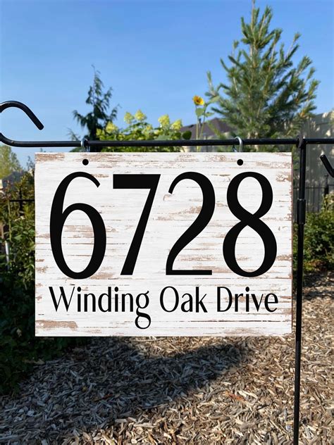 Metal Address Sign Address Sign for Yard House Number Sign - Etsy