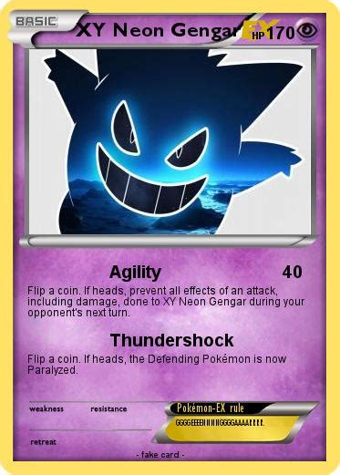 Pokémon XY Neon Gengar - Agility - My Pokemon Card