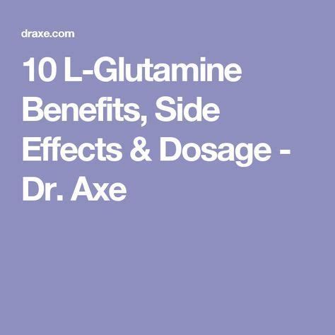 10 L-Glutamine Benefits, Side Effects & Dosage - Dr. Axe | L glutamine benefits, Diabetes diet ...