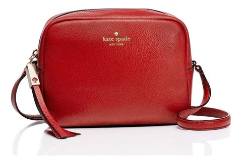 Kate Spade New! Grey Street Mindy In Leather Dynasty Red Cross Body Bag. Get the trendiest Cross ...