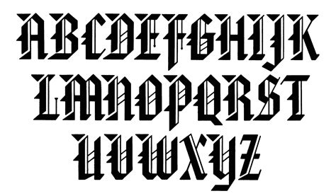 Gothic and Old English Alphabets: 100 Complete Fonts (Lettering, Calligraphy, Typography)