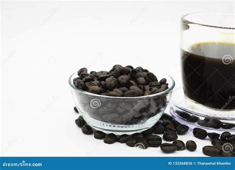 Americano and coffee bean stock photo. Image of household - 133368826