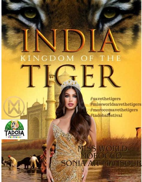 India, the Kingdom of Tiger - Sonia Ait Mansour - Miss World 2023 Morocco