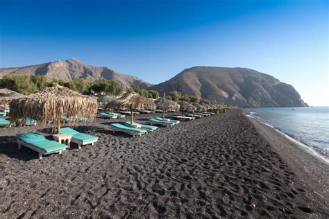 Visit the Black Sand Beach at Perissa Santorini | Santorini beaches ...