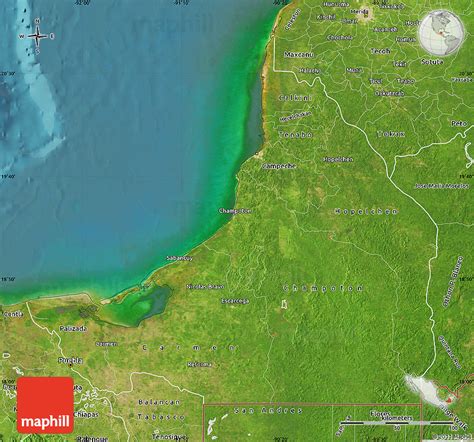 Satellite Map of Campeche