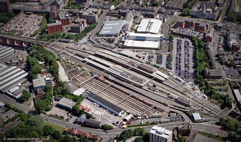 Stockport railway station from the air | aerial photographs of Great Britain by Jonathan C.K. Webb