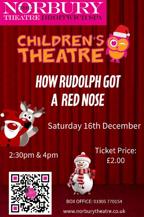 Children's Theatre - 'How Rudolph Got A Red Nose' at The Norbury ...