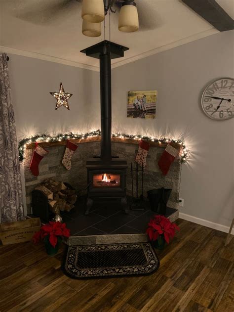 Wood burning stove Christmas decor Wood Wood Burning Stove, Shed ...