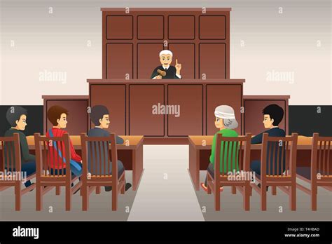 Courtroom scene hi-res stock photography and images - Alamy