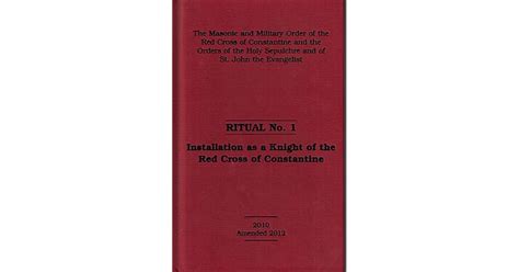 Red Cross of Constantine Ritual No. 1 by Lewis Masonic