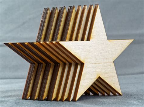 New Wooden Stars For Crafts In Selected Sizes | 54 Identical Pieces | Laser Cutting | Wood And ...