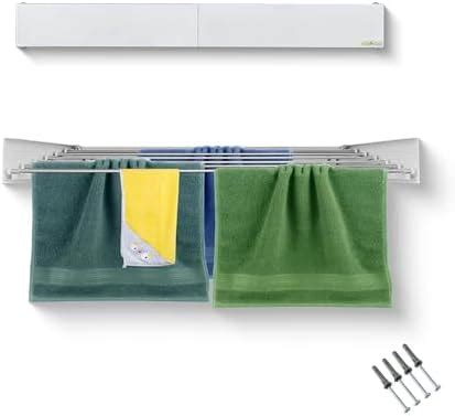 Step Up Laundry Drying Rack, Wall Mounted, Retractable Clothes Drying ...