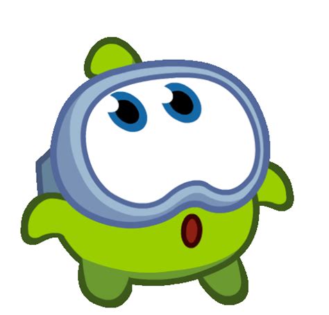 Amazed Nibble Nom Sticker - Amazed Nibble Nom Om Nom And Cut The Rope ...