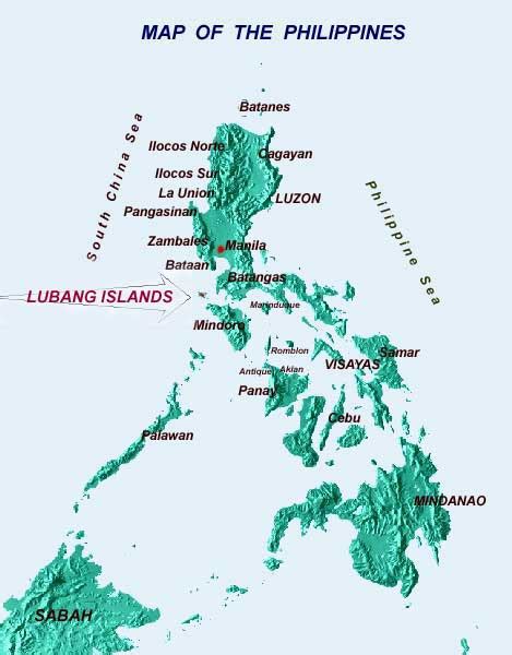 Lubang Islands Location Map