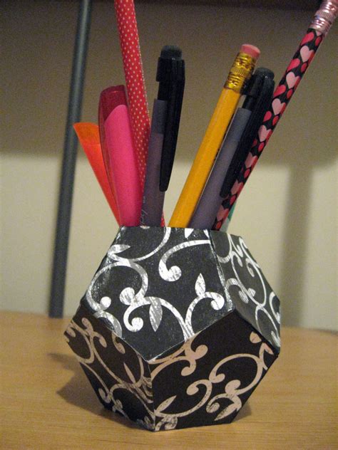 DIY Geometric Pen Holder - Make Something Mondays