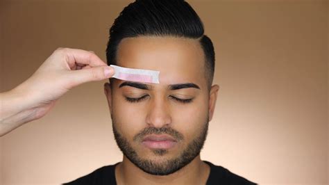 WAXING MY BOYFRIEND'S EYEBROWS! BUSHY TO FLEEKY - YouTube