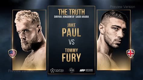 PAUL vs FURY - THE TRUTH WORLD HEAVYWEIGHT BOXING 2023 :: Behance