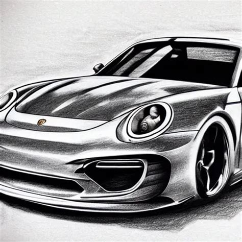 pencil drawing of concept for a german muscle car | Stable Diffusion