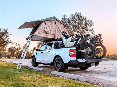 Cab Roof Tent (Prinsu Rack) released for Maverick | MaverickTruckClub - 2022+ Ford Maverick ...