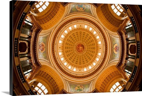 Dome In The Wisconsin State Capitol Wall Art, Canvas Prints, Framed ...