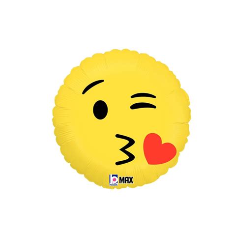 Heart Emoji Kiss Foil 18'' Pk - Peci Australia Pty Ltd