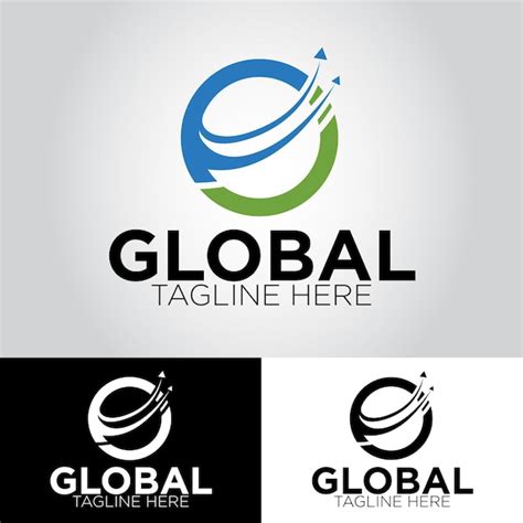 Premium Vector | Free global vector logo design template