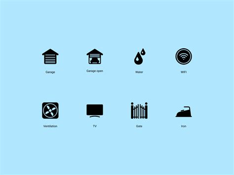 Smart home icons set #3 by Rengised on Dribbble