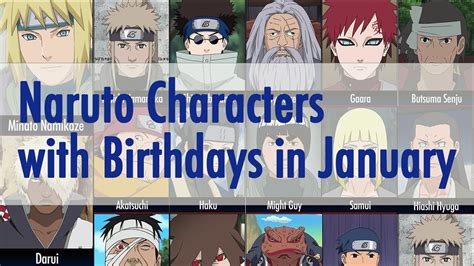 Naruto Characters with Birthdays in January - YouTube