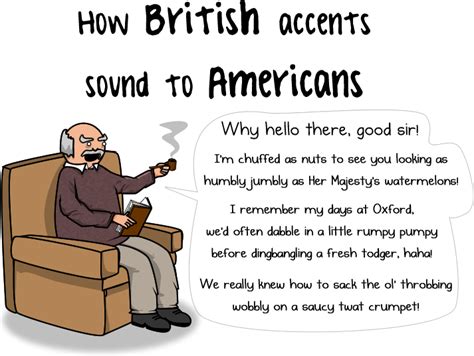 British accents VS American accents - The Oatmeal