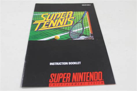 Manual - Super Tennis - Snes Super Nintendo-SNES_SUPER_TENNI