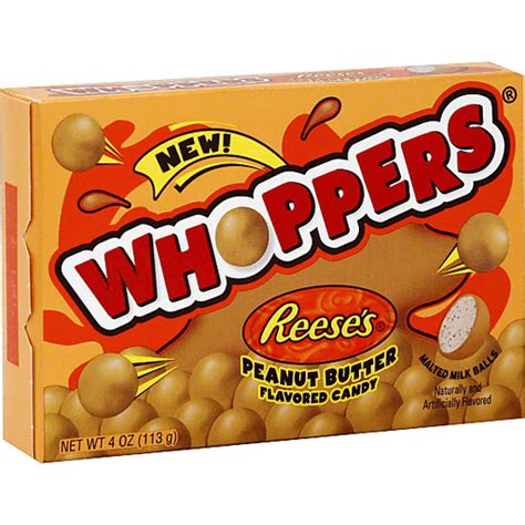 Whoppers Malted Milk Balls, Reese's Peanut Butter Flavor | Packaged Candy | Superlo Foods