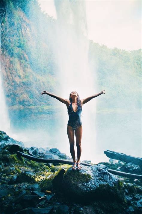 Wanderlust photography with girl and waterfall | Travel pictures, Nature travel, Travel photography